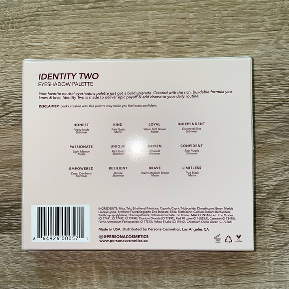 Persona Cosmetics: Identity Two Palette - Picture 5 of 5